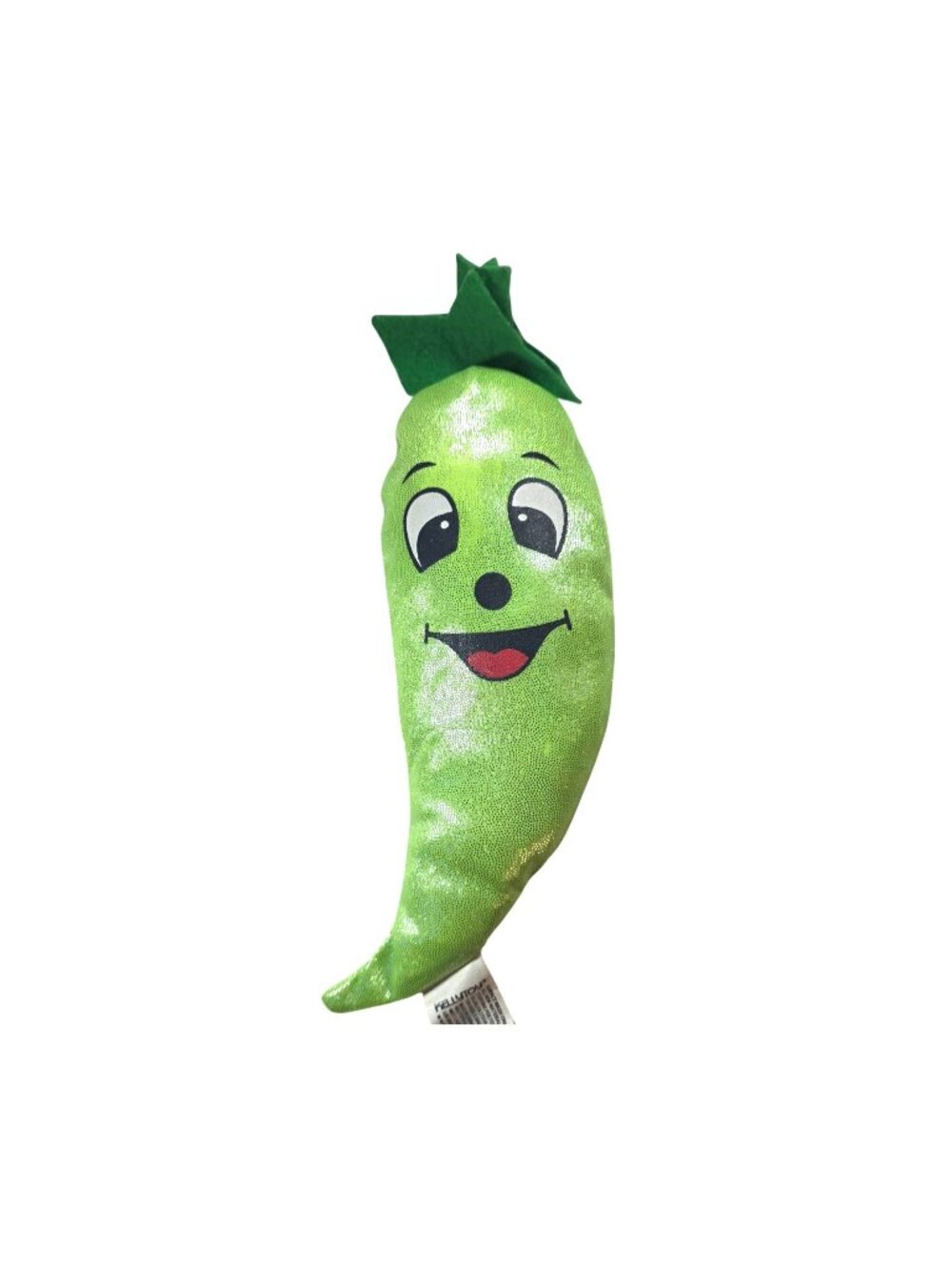 Kellytoy Green Smiling Chili Pepper Plush Soft Toy Vegetable Whimsical